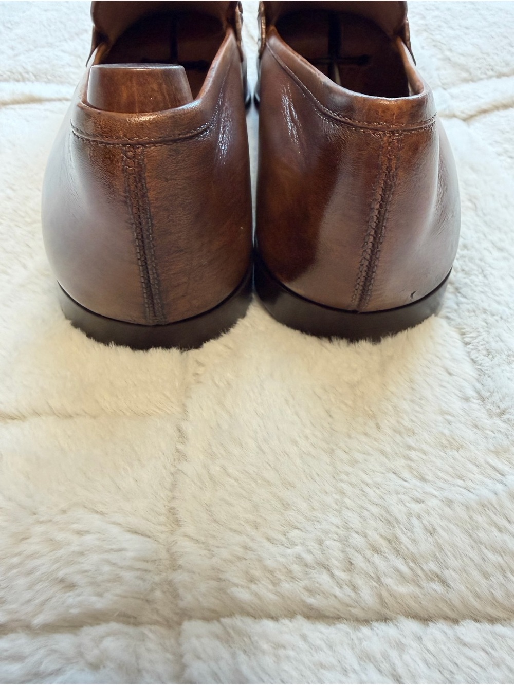 $1,090 Salvatore Ferragamo Brown Leather Gancini Buckle Horse-bit Loafers 10.5 D - Picture 10 of 16